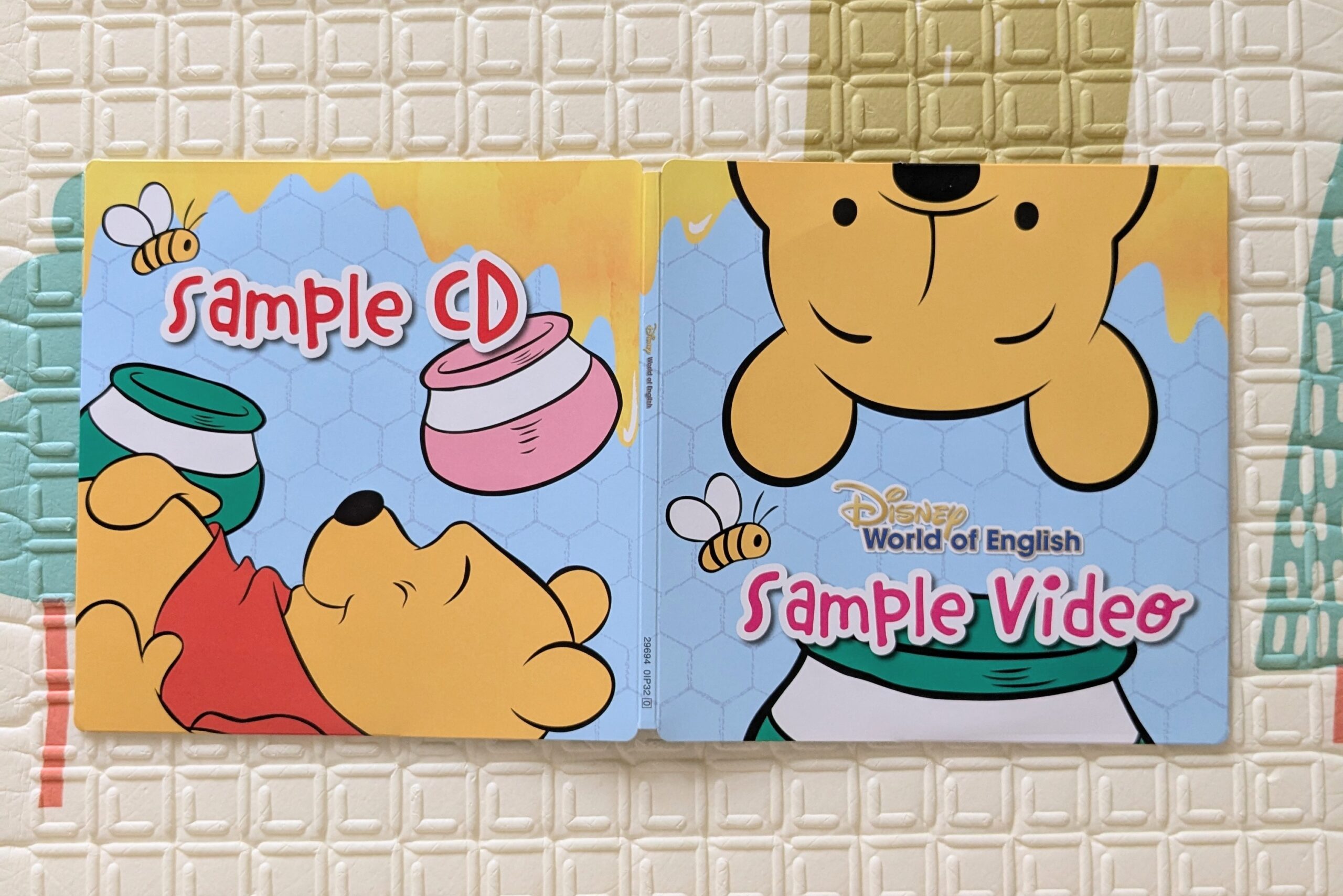 ディズニー英語システムの無料サンプルCD・DVDの表紙デザイン